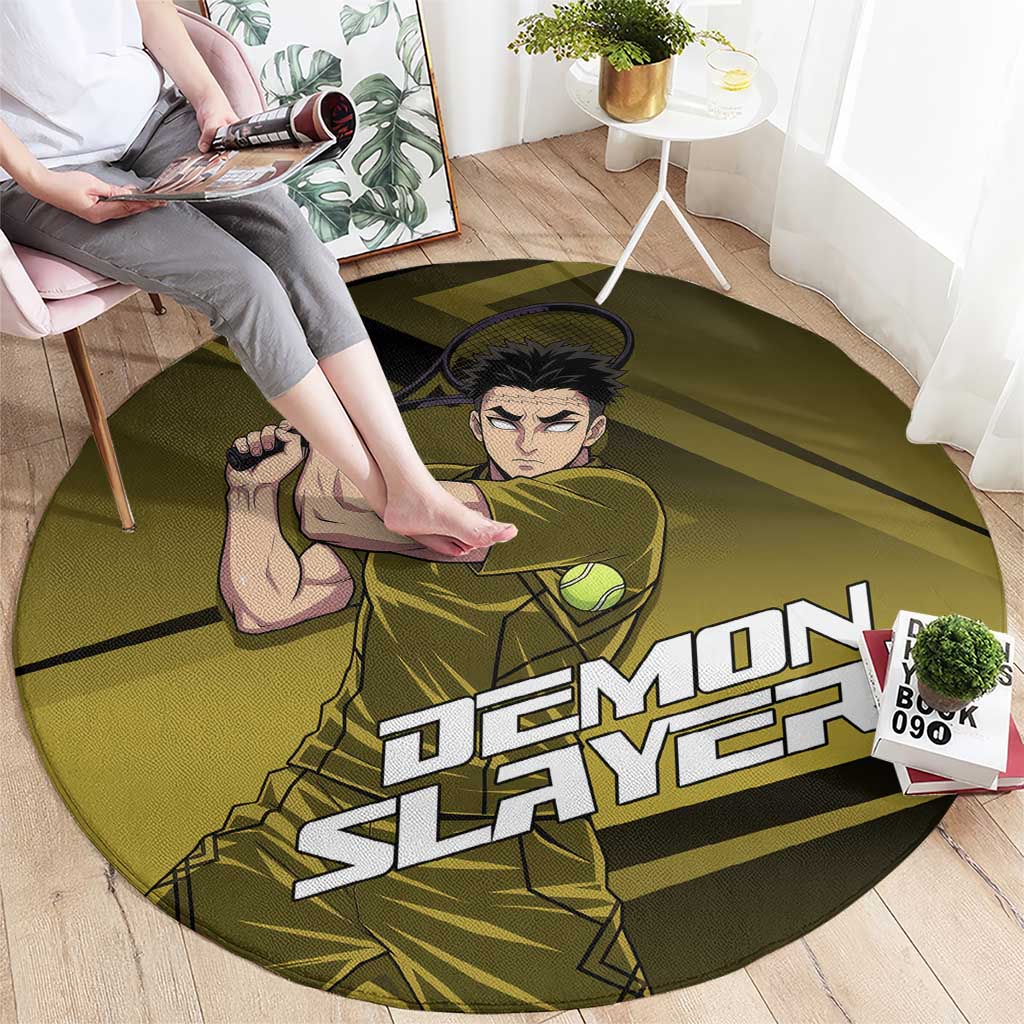 Gyomei Himejima Stone Serve Round Carpet Sporty Anime Mashup Style