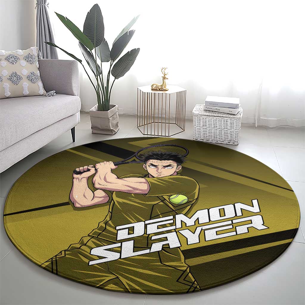 Gyomei Himejima Stone Serve Round Carpet Sporty Anime Mashup Style