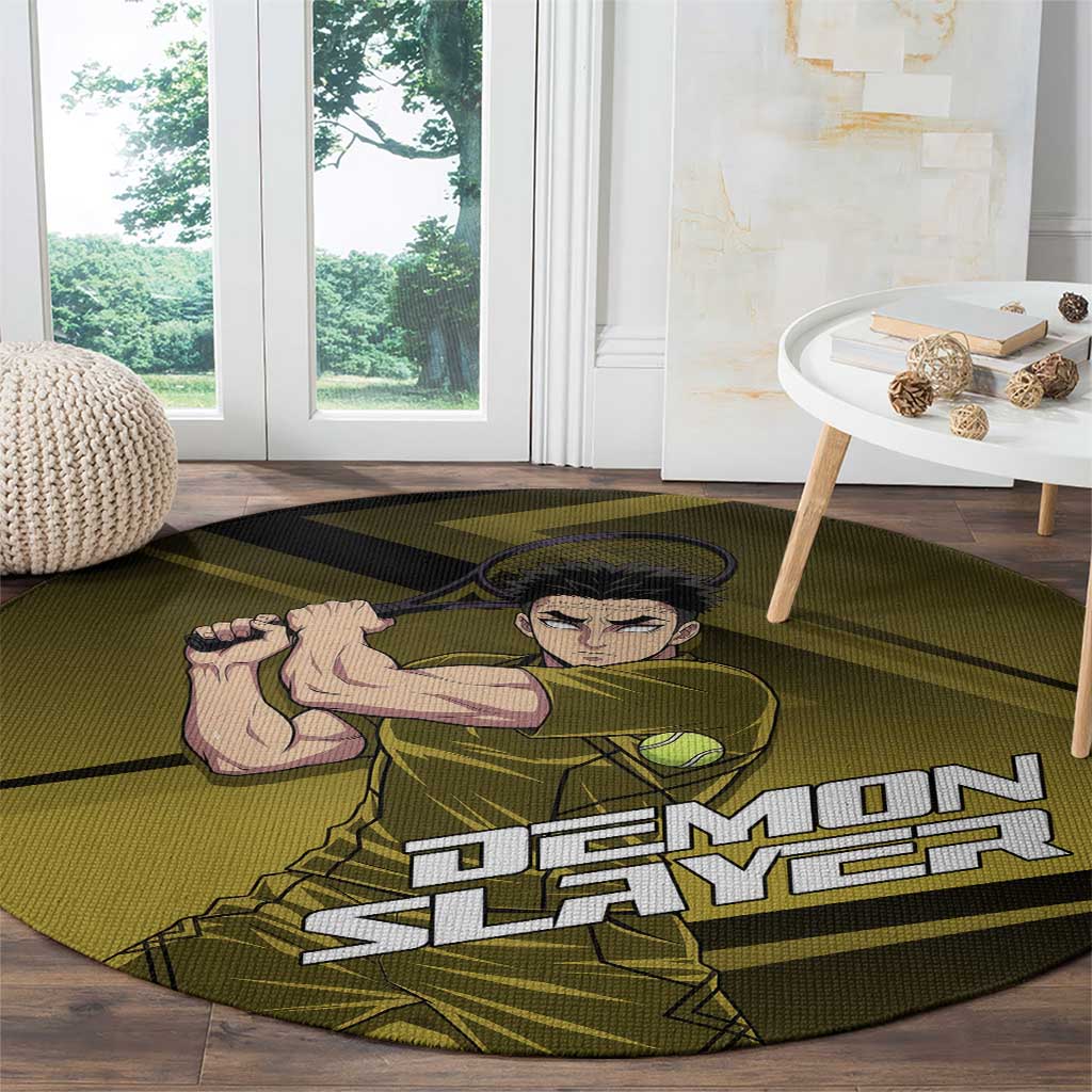 Gyomei Himejima Stone Serve Round Carpet Sporty Anime Mashup Style