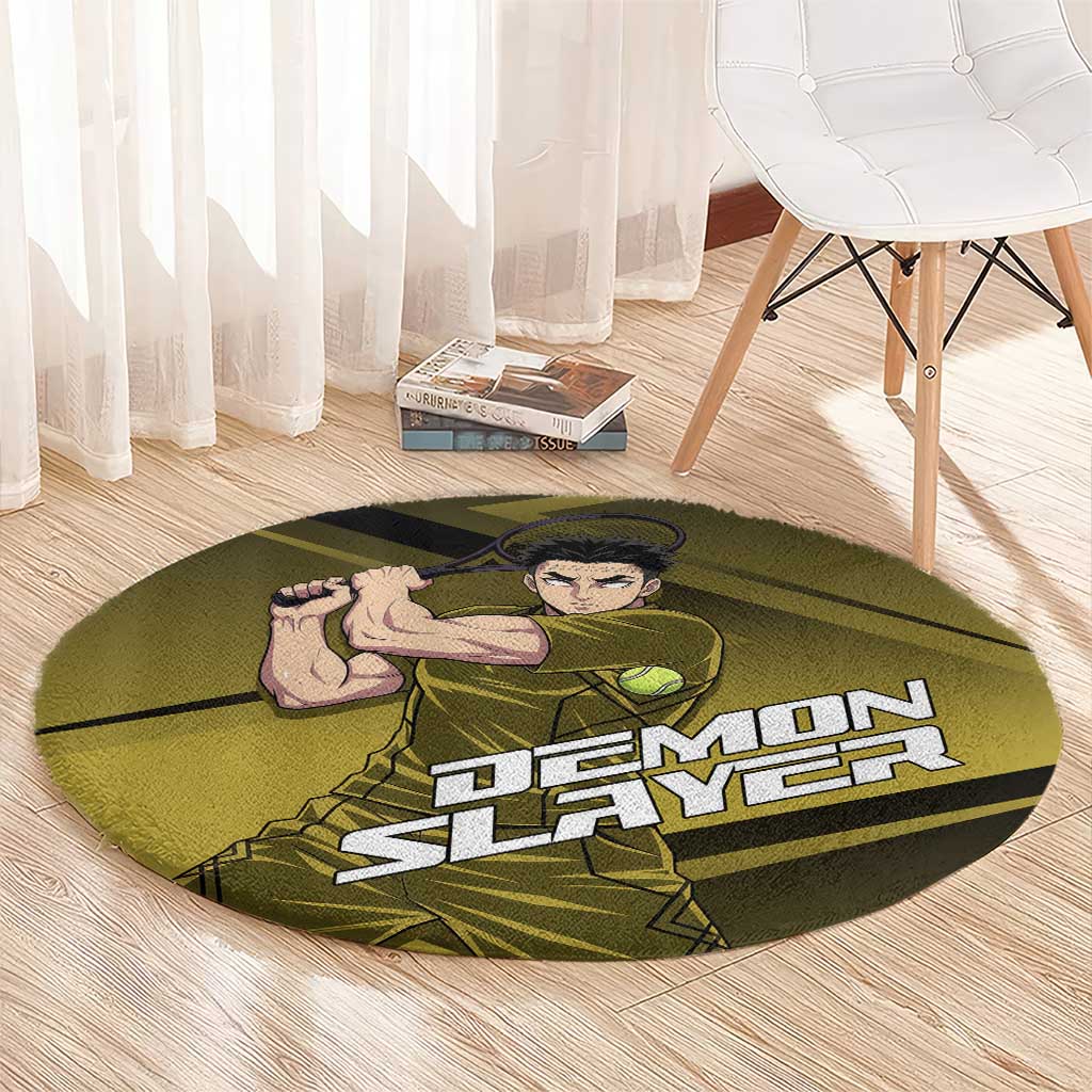Gyomei Himejima Stone Serve Round Carpet Sporty Anime Mashup Style