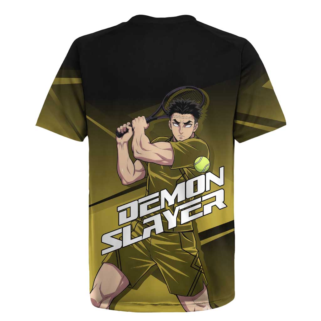 Gyomei Himejima Stone Serve Rugby Jersey Sporty Anime Mashup Style