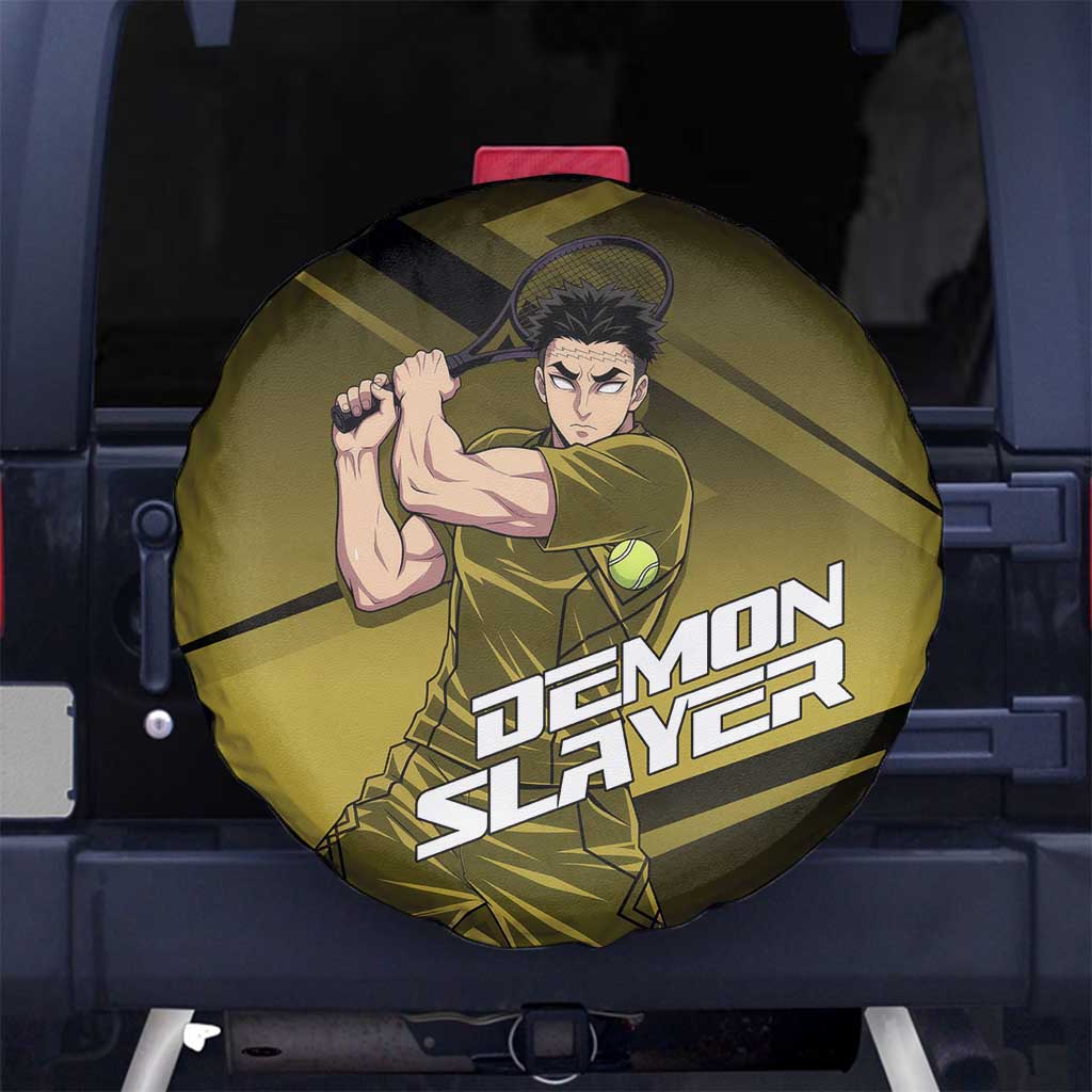 Gyomei Himejima Stone Serve Spare Tire Cover Sporty Anime Mashup Style