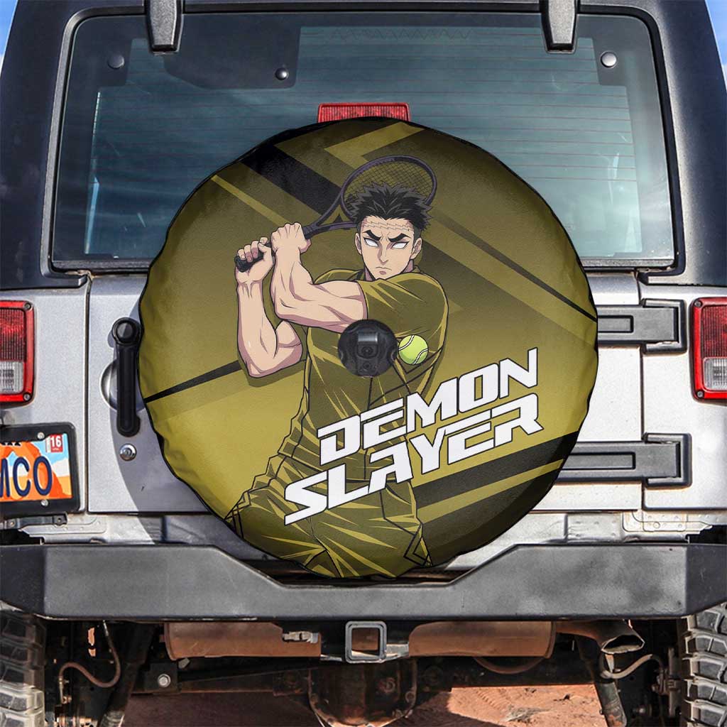 Gyomei Himejima Stone Serve Spare Tire Cover Sporty Anime Mashup Style