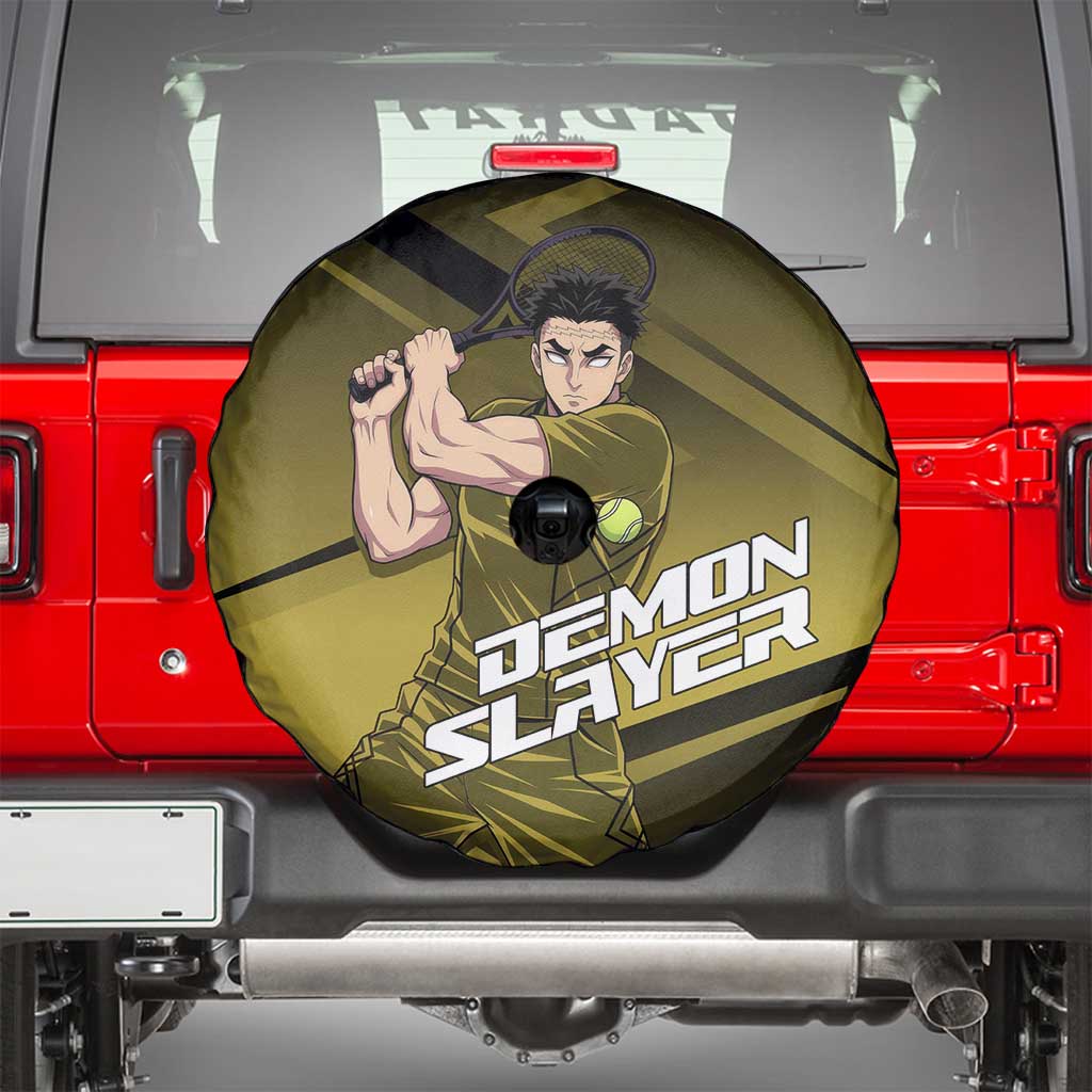 Gyomei Himejima Stone Serve Spare Tire Cover Sporty Anime Mashup Style