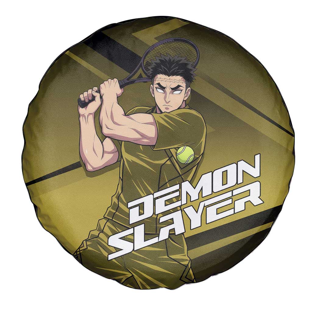 Gyomei Himejima Stone Serve Spare Tire Cover Sporty Anime Mashup Style