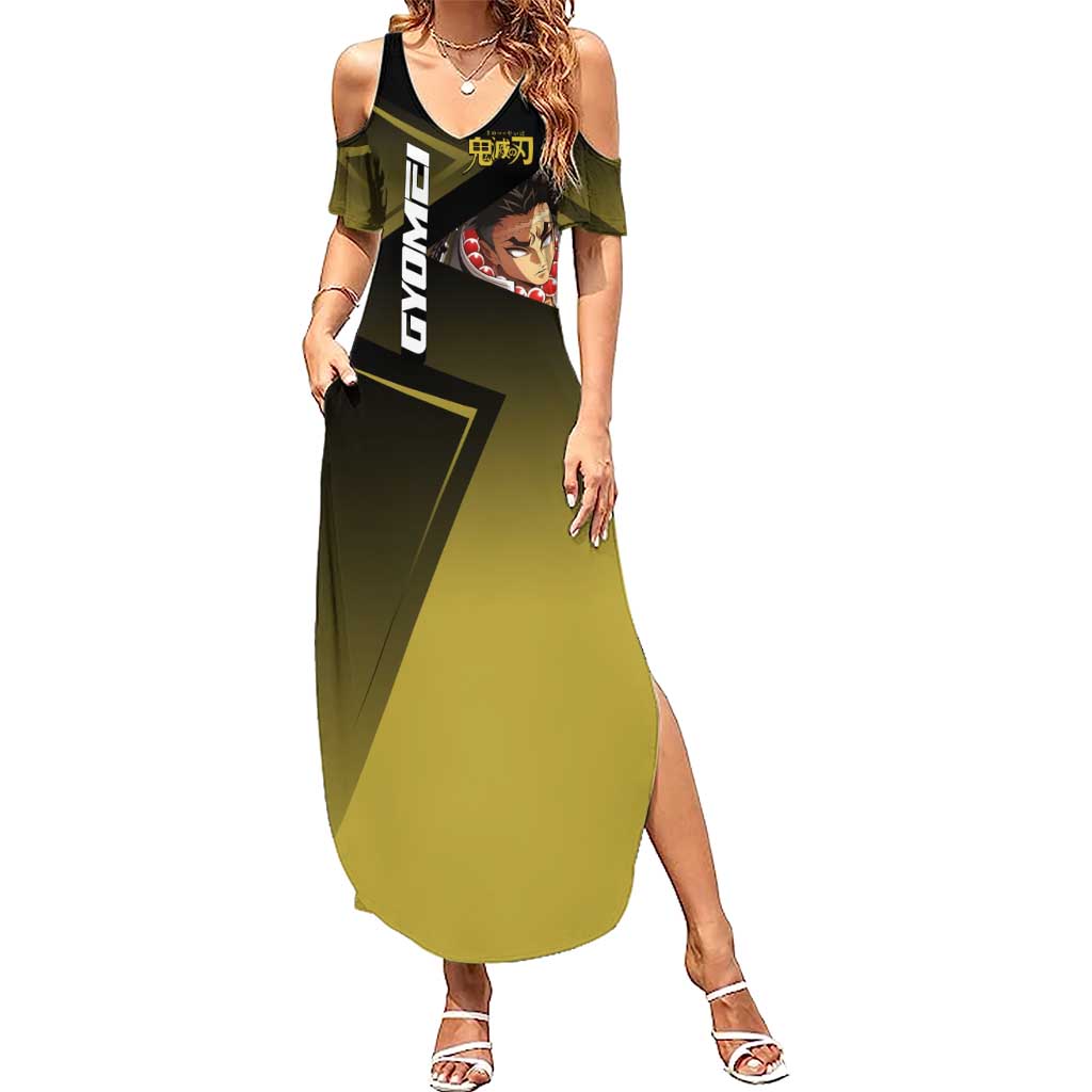 Gyomei Himejima Stone Serve Summer Maxi Dress Sporty Anime Mashup Style