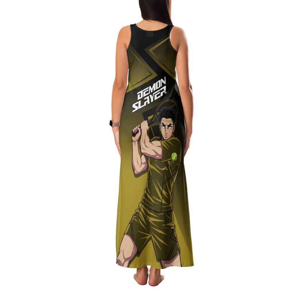 Gyomei Himejima Stone Serve Tank Maxi Dress Sporty Anime Mashup Style