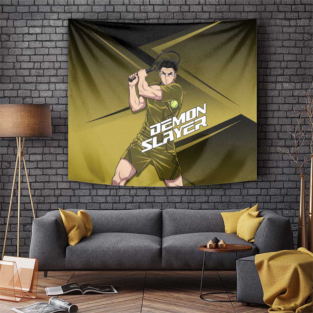 Gyomei Himejima Stone Serve Tapestry Sporty Anime Mashup Style