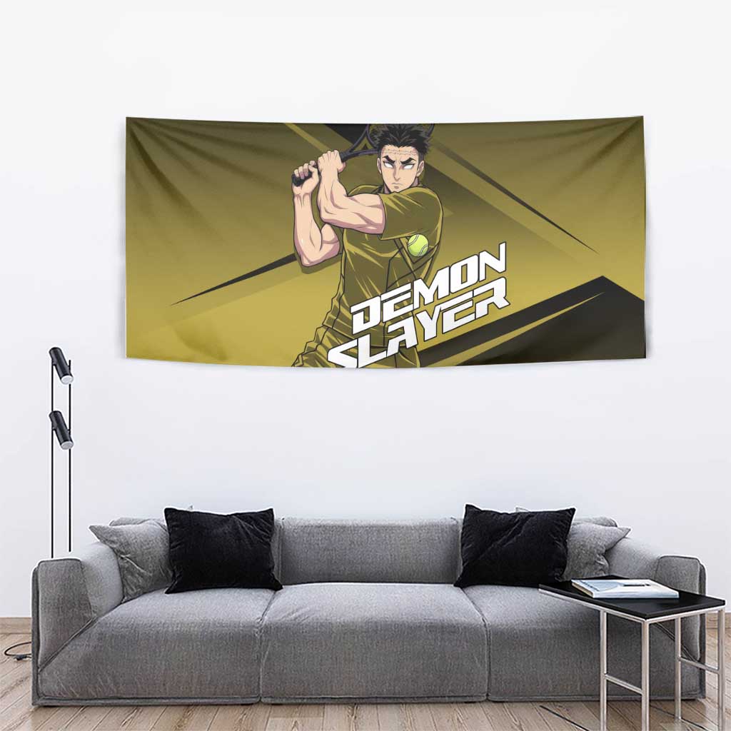 Gyomei Himejima Stone Serve Tapestry Sporty Anime Mashup Style
