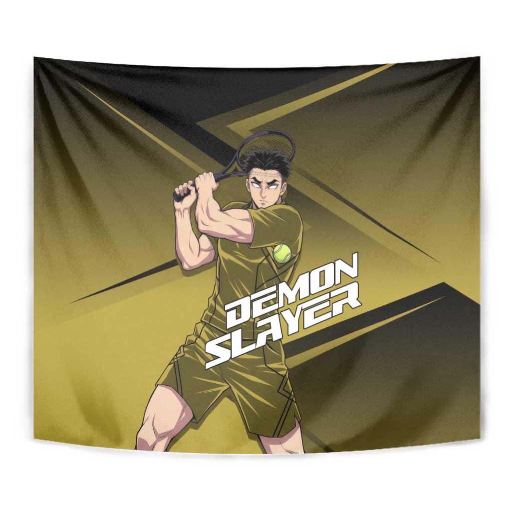 Gyomei Himejima Stone Serve Tapestry Sporty Anime Mashup Style