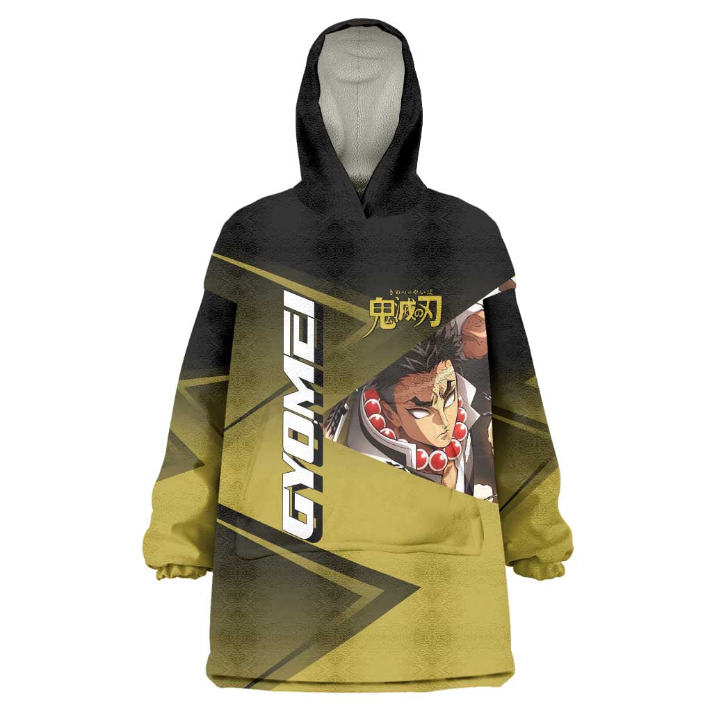 Gyomei Himejima Stone Serve Wearable Blanket Hoodie Sporty Anime Mashup Style