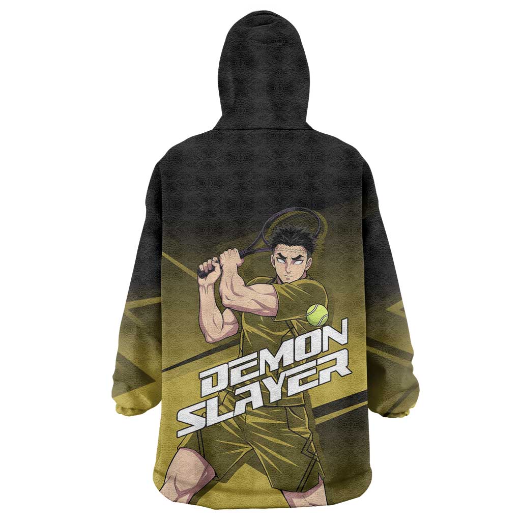 Gyomei Himejima Stone Serve Wearable Blanket Hoodie Sporty Anime Mashup Style