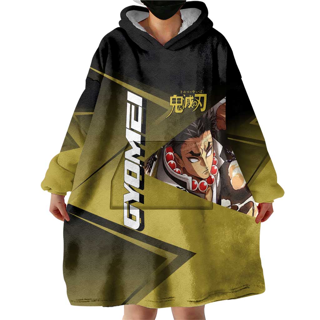 Gyomei Himejima Stone Serve Wearable Blanket Hoodie Sporty Anime Mashup Style