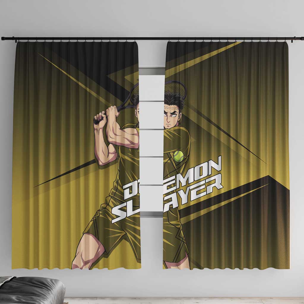 Gyomei Himejima Stone Serve Window Curtain Sporty Anime Mashup Style