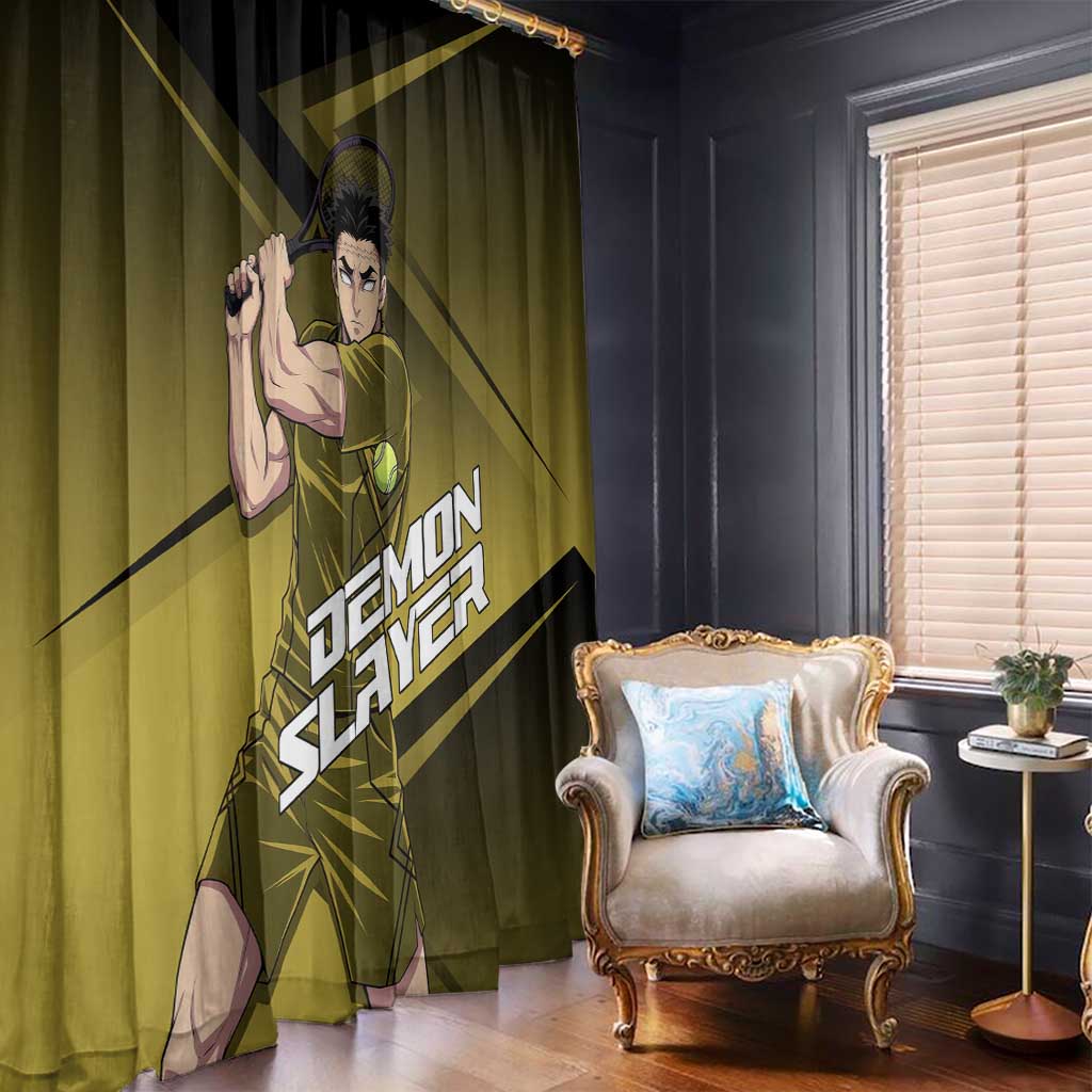 Gyomei Himejima Stone Serve Window Curtain Sporty Anime Mashup Style