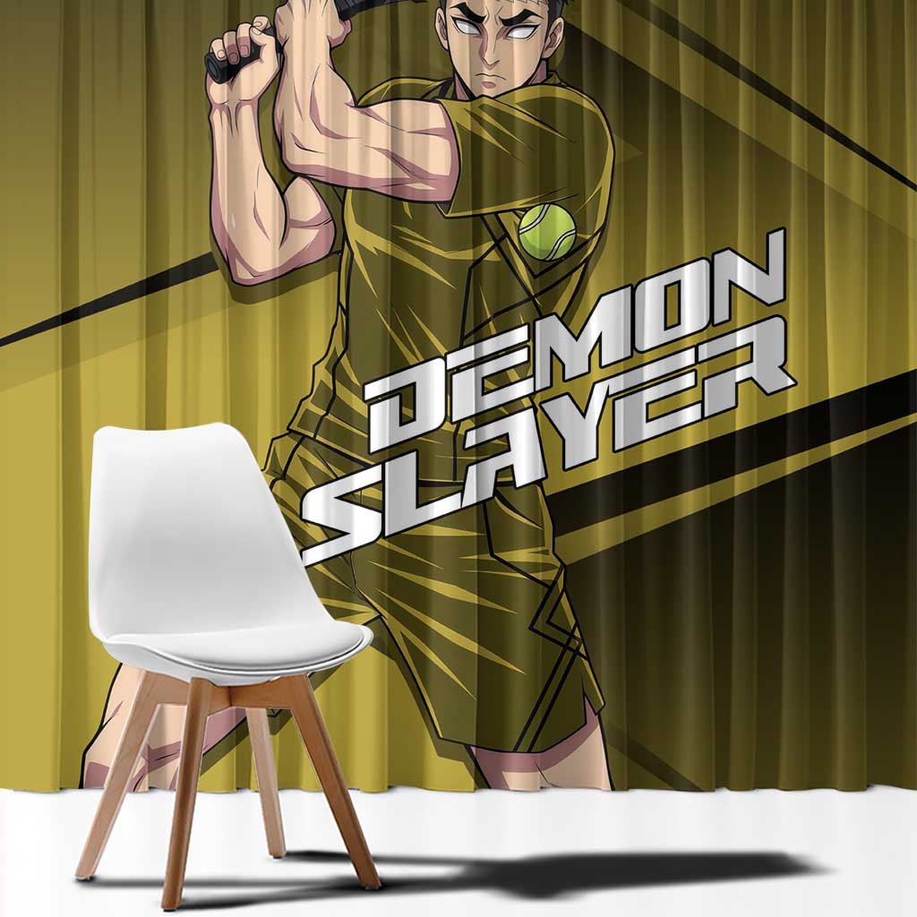 Gyomei Himejima Stone Serve Window Curtain Sporty Anime Mashup Style