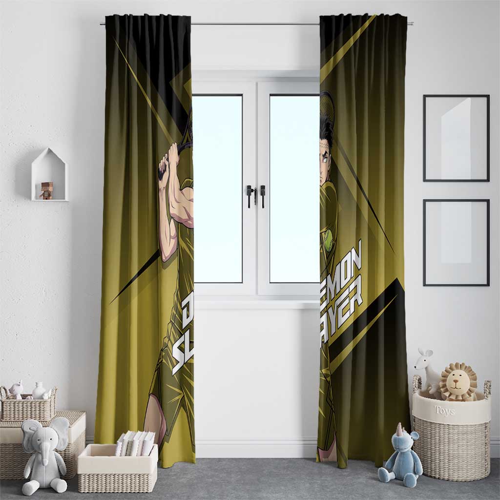 Gyomei Himejima Stone Serve Window Curtain Sporty Anime Mashup Style