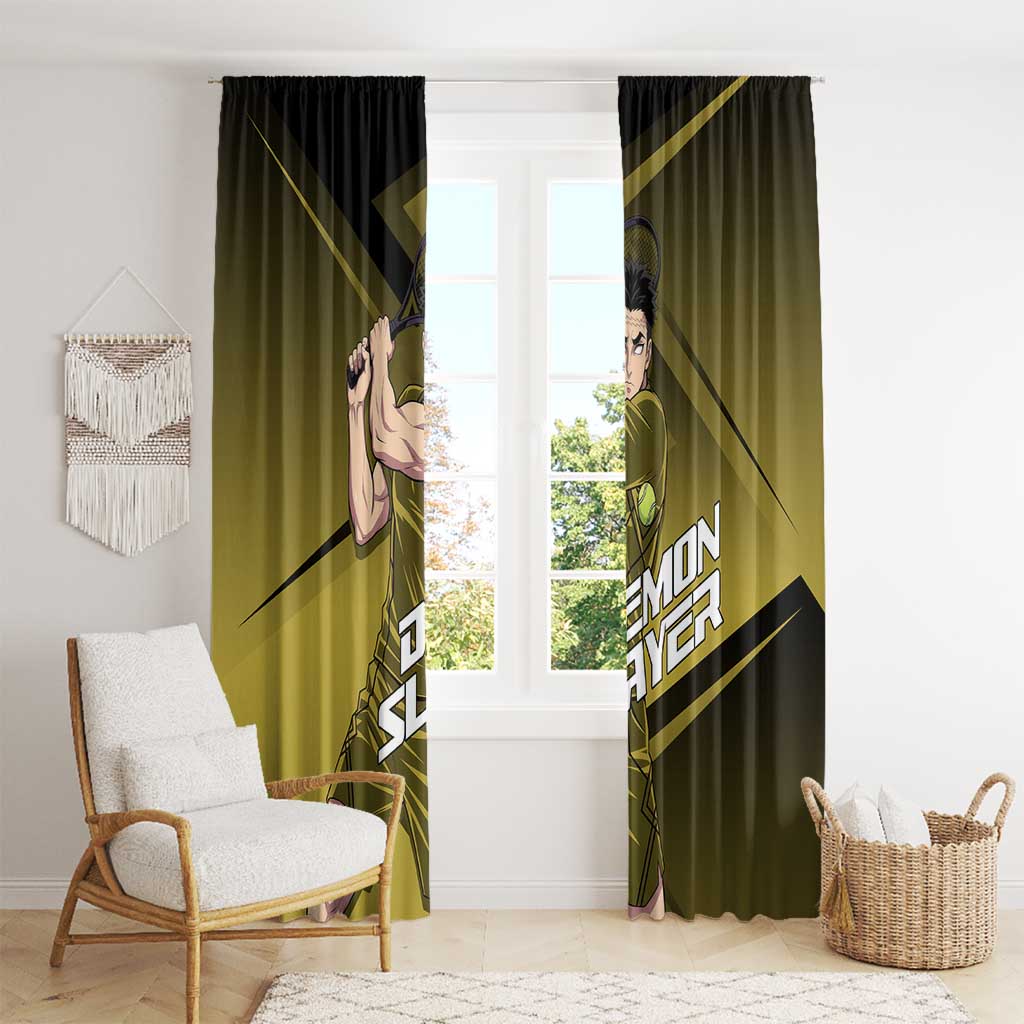 Gyomei Himejima Stone Serve Window Curtain Sporty Anime Mashup Style