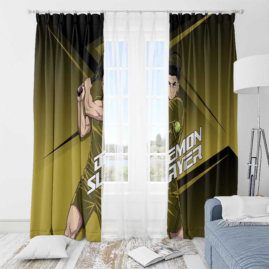 Gyomei Himejima Stone Serve Window Curtain Sporty Anime Mashup Style
