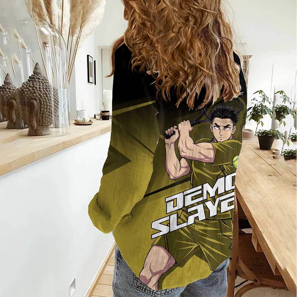 Gyomei Himejima Stone Serve Women Casual Shirt Sporty Anime Mashup Style
