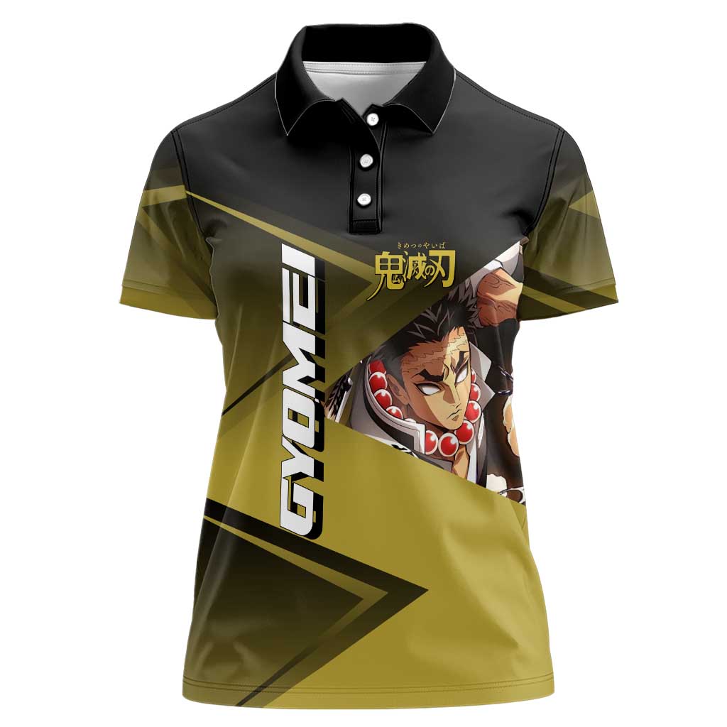 Gyomei Himejima Stone Serve Women Polo Shirt Sporty Anime Mashup Style