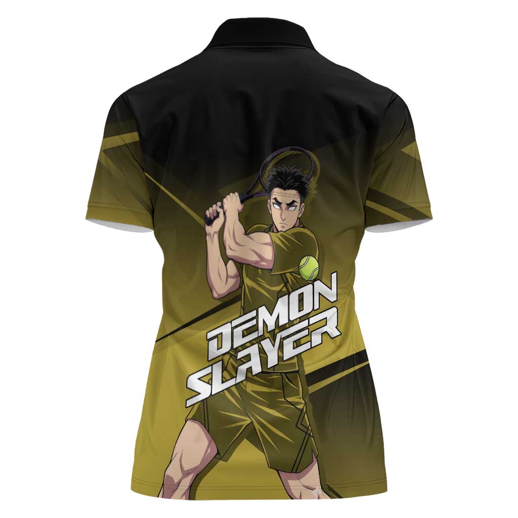 Gyomei Himejima Stone Serve Women Polo Shirt Sporty Anime Mashup Style