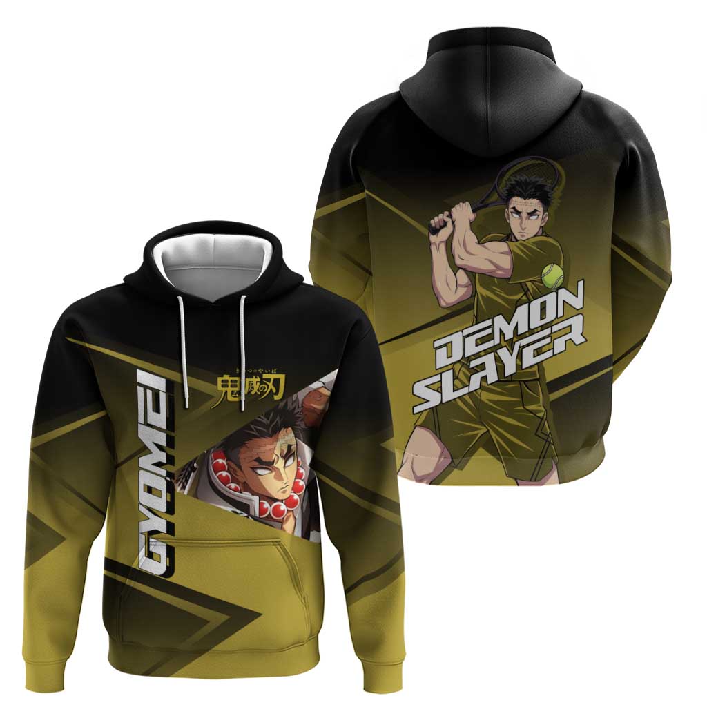 Gyomei Himejima Stone Serve Zip Hoodie Sporty Anime Mashup Style