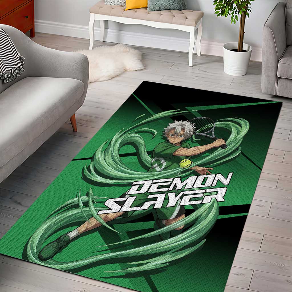 Sanemi Shinazugawa Wind Rally Area Rug Sporty Anime Mashup Style