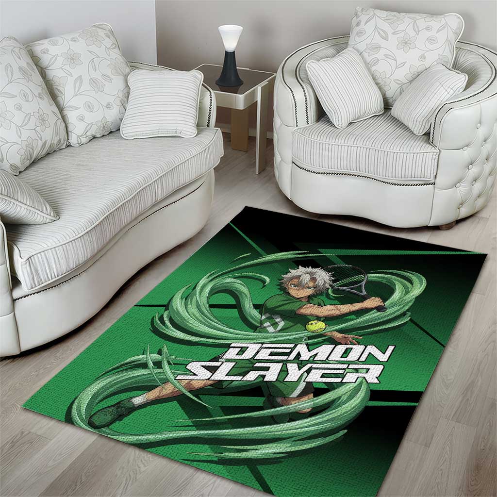 Sanemi Shinazugawa Wind Rally Area Rug Sporty Anime Mashup Style