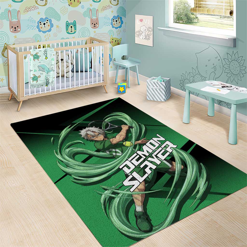 Sanemi Shinazugawa Wind Rally Area Rug Sporty Anime Mashup Style