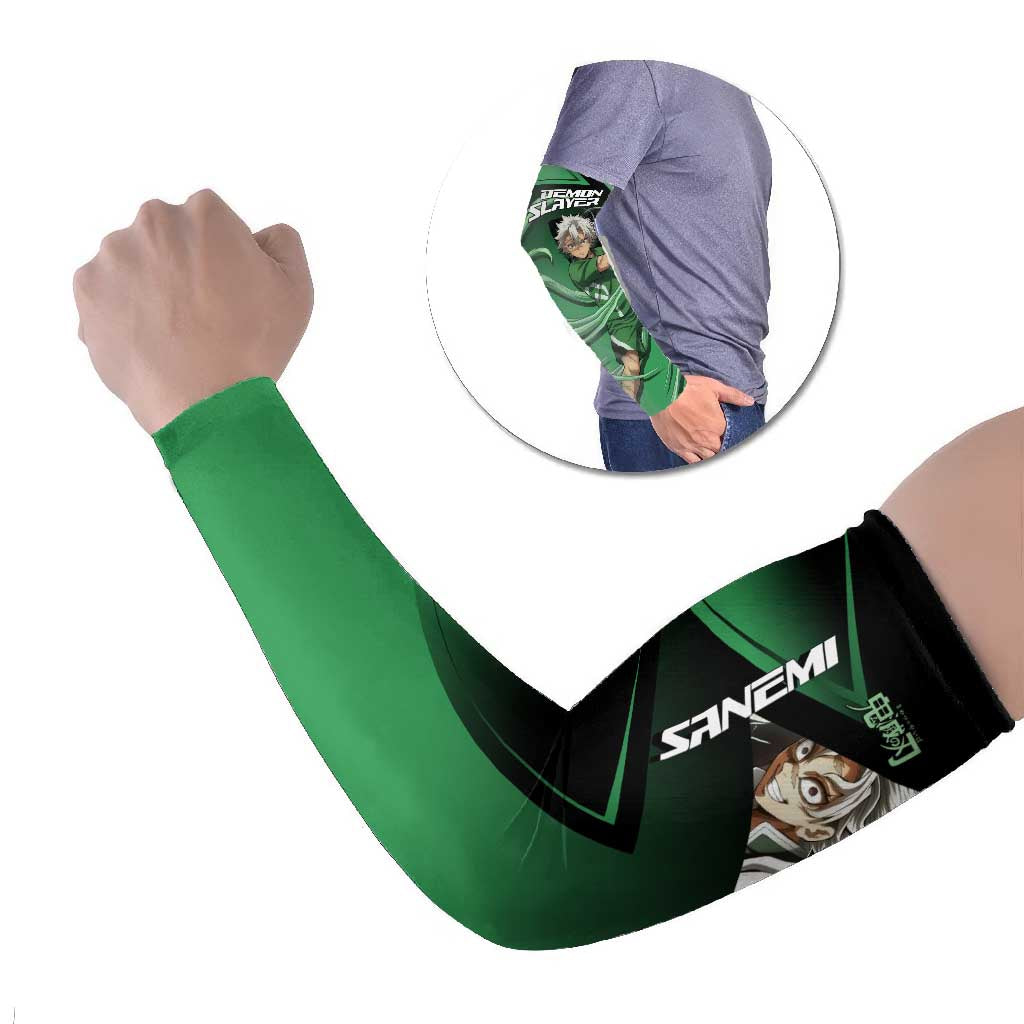 Sanemi Shinazugawa Wind Rally Arm Sleeves Sporty Anime Mashup Style