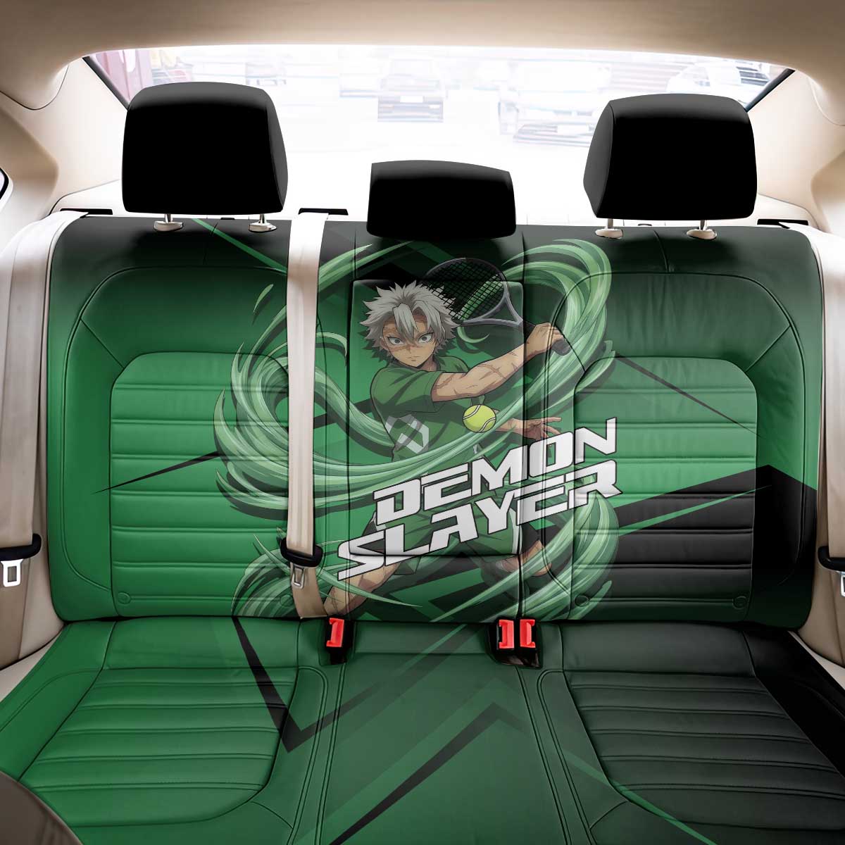 Sanemi Shinazugawa Wind Rally Back Car Seat Cover Sporty Anime Mashup Style
