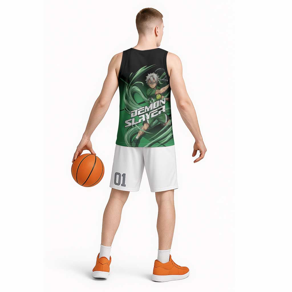 Sanemi Shinazugawa Wind Rally Basketball Jersey Sporty Anime Mashup Style