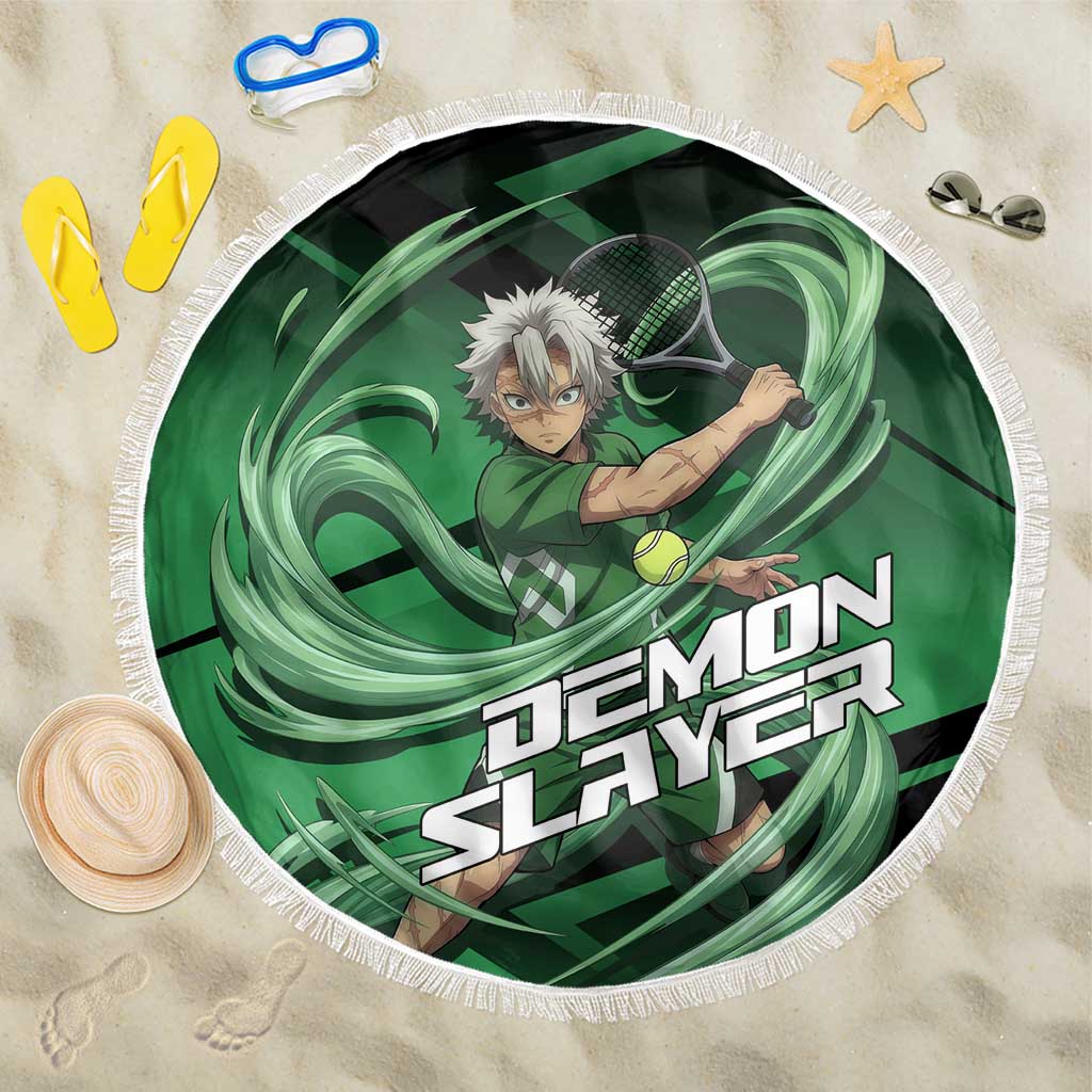 Sanemi Shinazugawa Wind Rally Beach Blanket Sporty Anime Mashup Style
