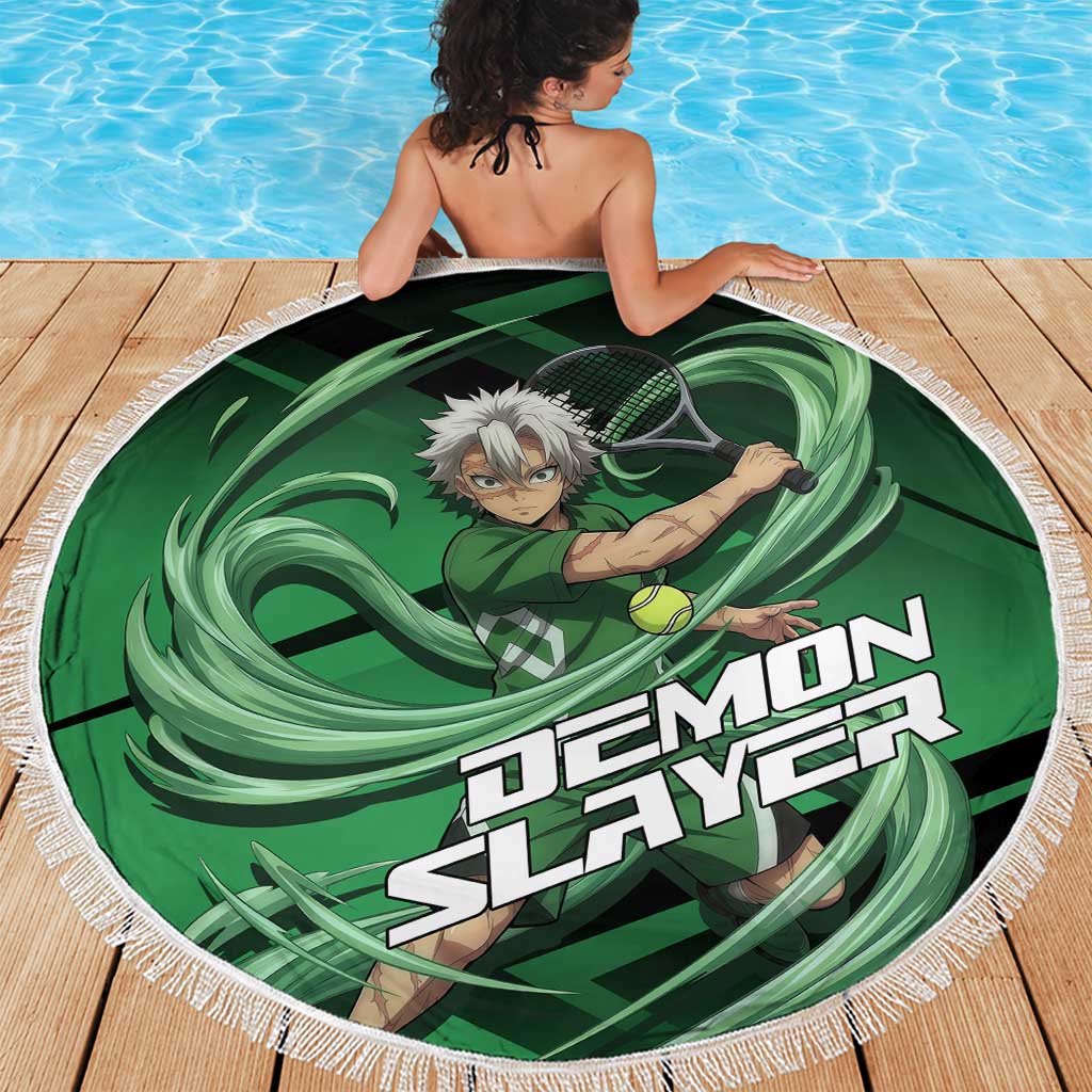 Sanemi Shinazugawa Wind Rally Beach Blanket Sporty Anime Mashup Style