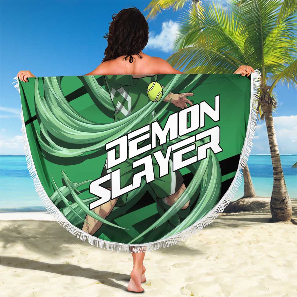 Sanemi Shinazugawa Wind Rally Beach Blanket Sporty Anime Mashup Style