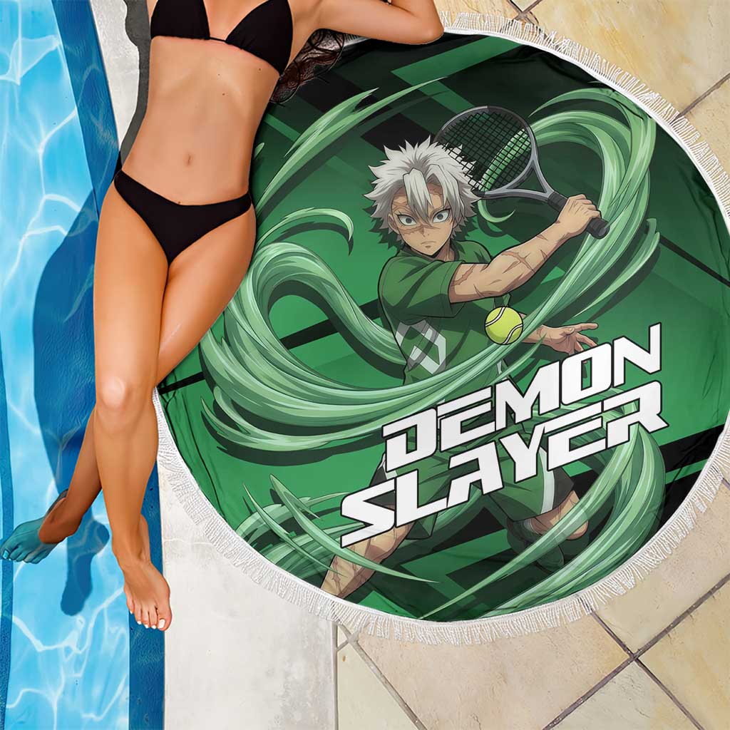 Sanemi Shinazugawa Wind Rally Beach Blanket Sporty Anime Mashup Style
