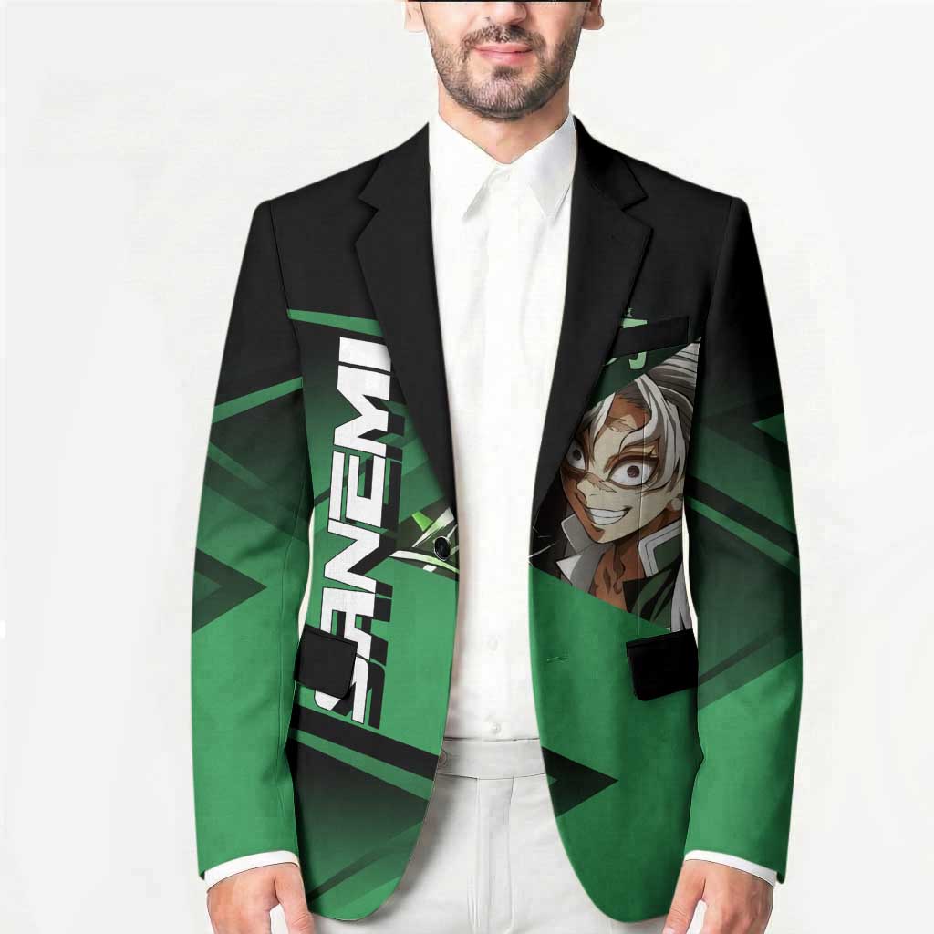 Sanemi Shinazugawa Wind Rally Blazer Sporty Anime Mashup Style