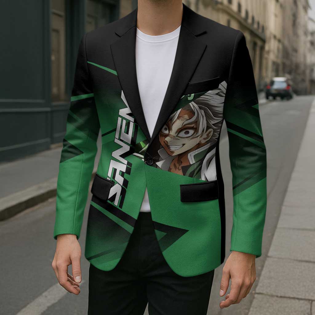 Sanemi Shinazugawa Wind Rally Blazer Sporty Anime Mashup Style