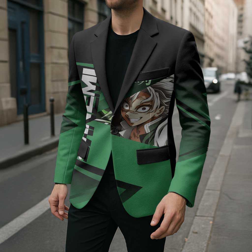 Sanemi Shinazugawa Wind Rally Blazer Sporty Anime Mashup Style