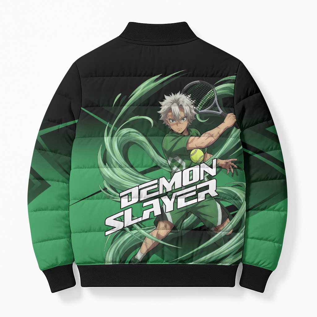 Sanemi Shinazugawa Wind Rally Bomber Puffer Jacket Sporty Anime Mashup Style