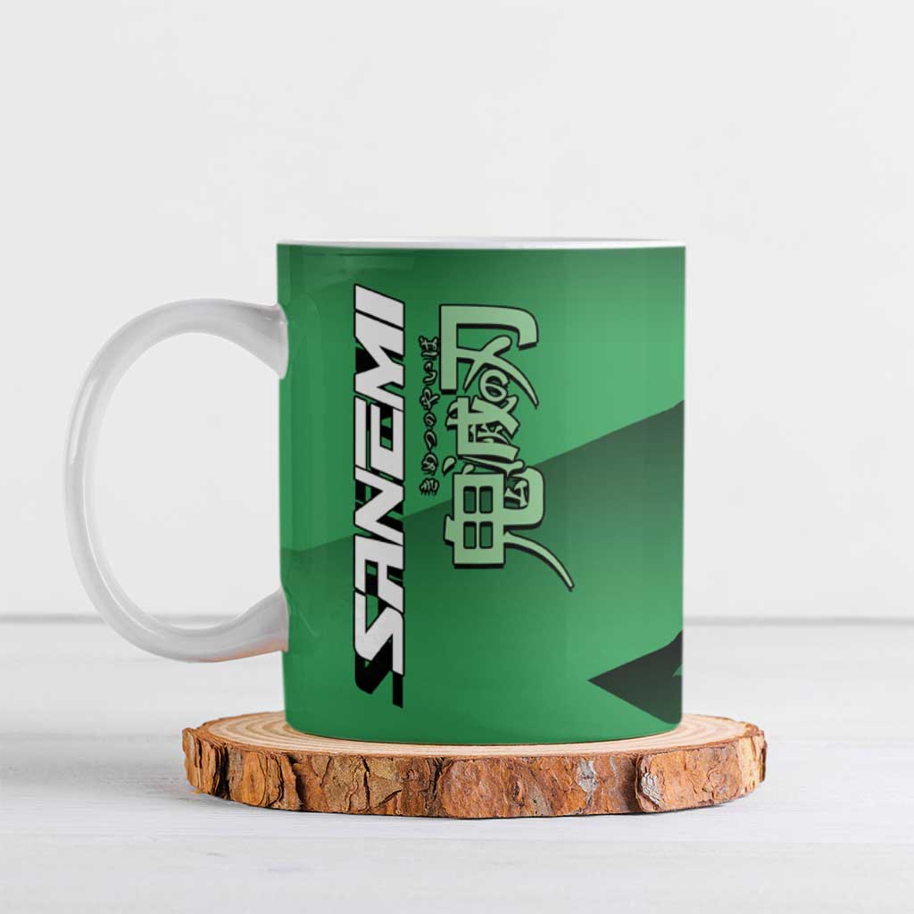 Sanemi Shinazugawa Wind Rally Ceramic Mug Sporty Anime Mashup Style