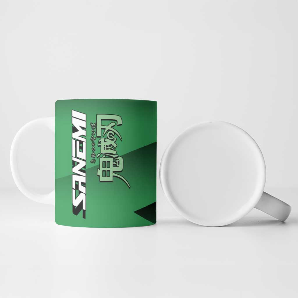Sanemi Shinazugawa Wind Rally Ceramic Mug Sporty Anime Mashup Style