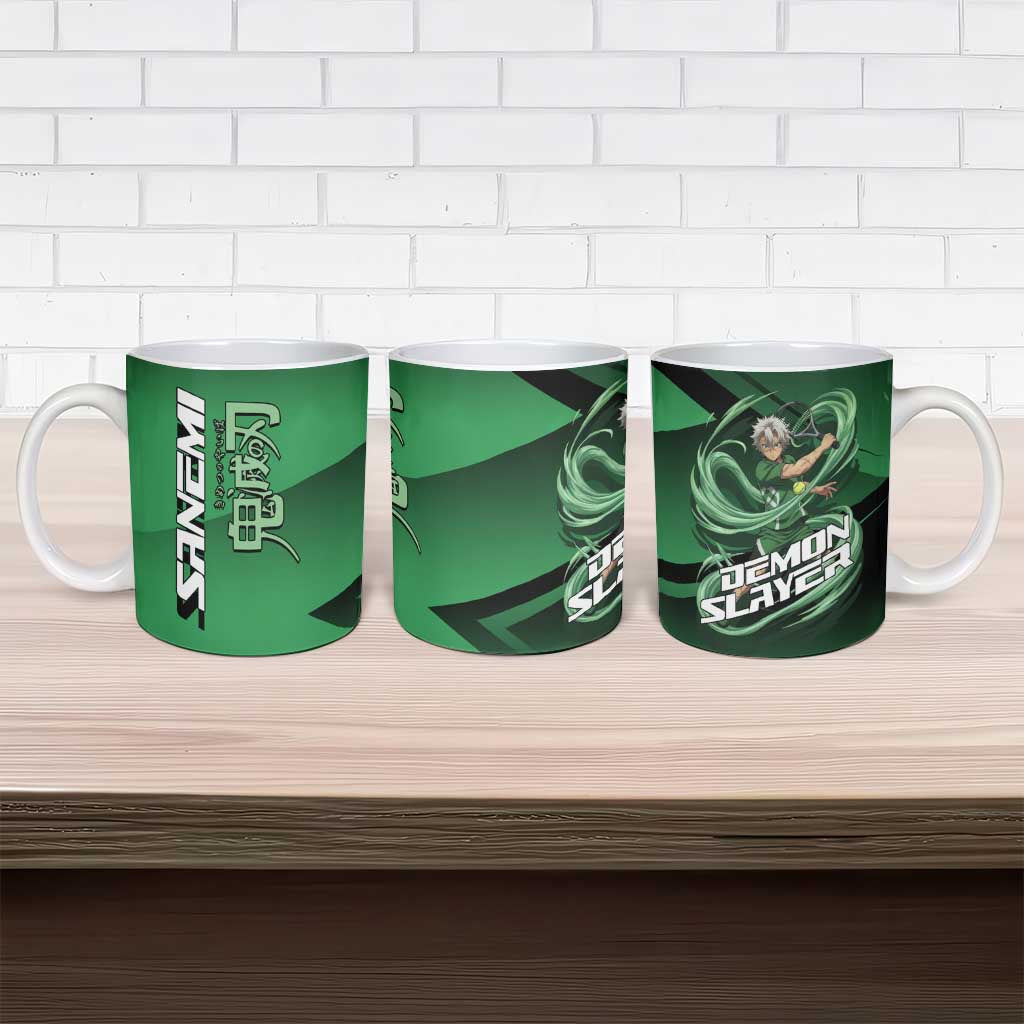 Sanemi Shinazugawa Wind Rally Ceramic Mug Sporty Anime Mashup Style