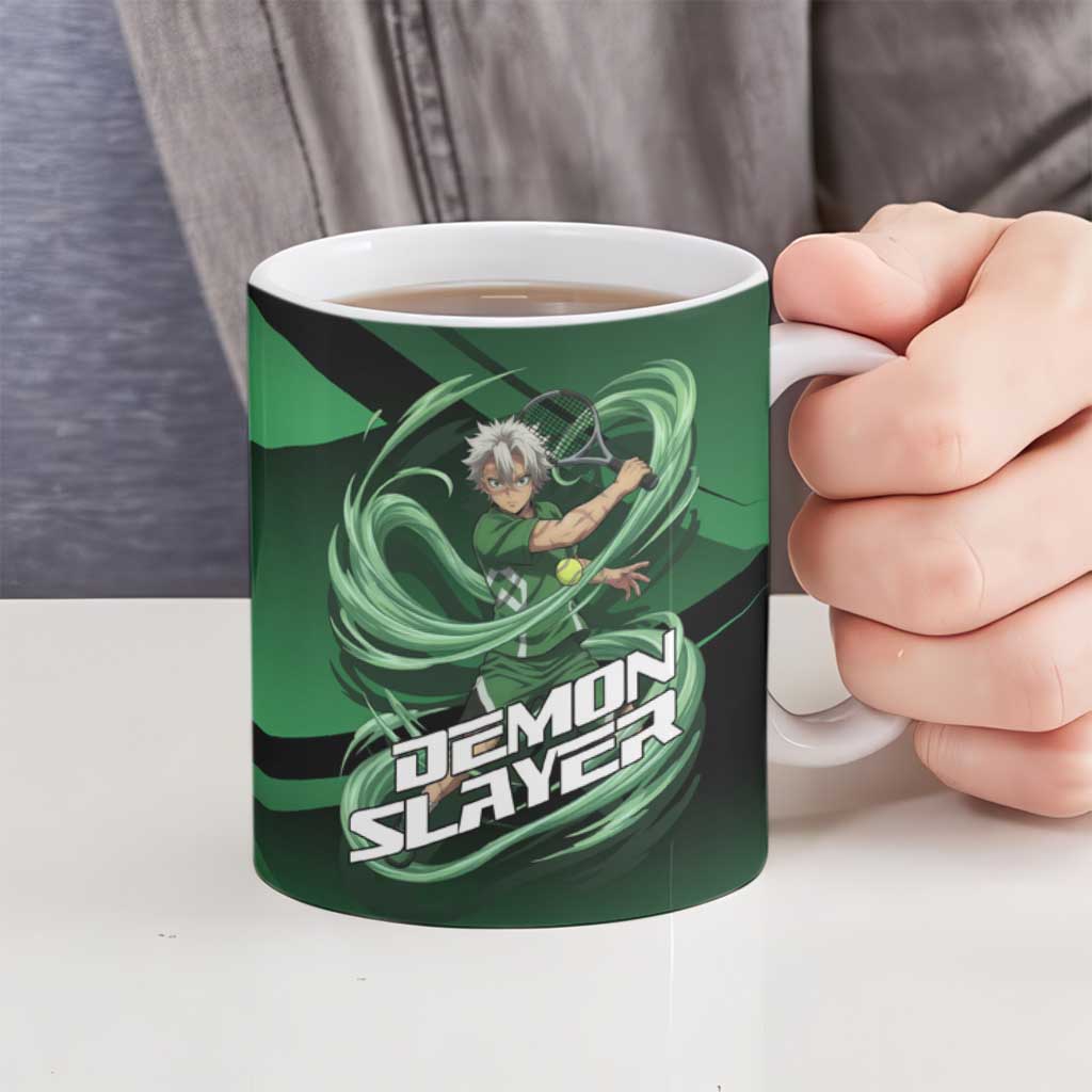 Sanemi Shinazugawa Wind Rally Ceramic Mug Sporty Anime Mashup Style