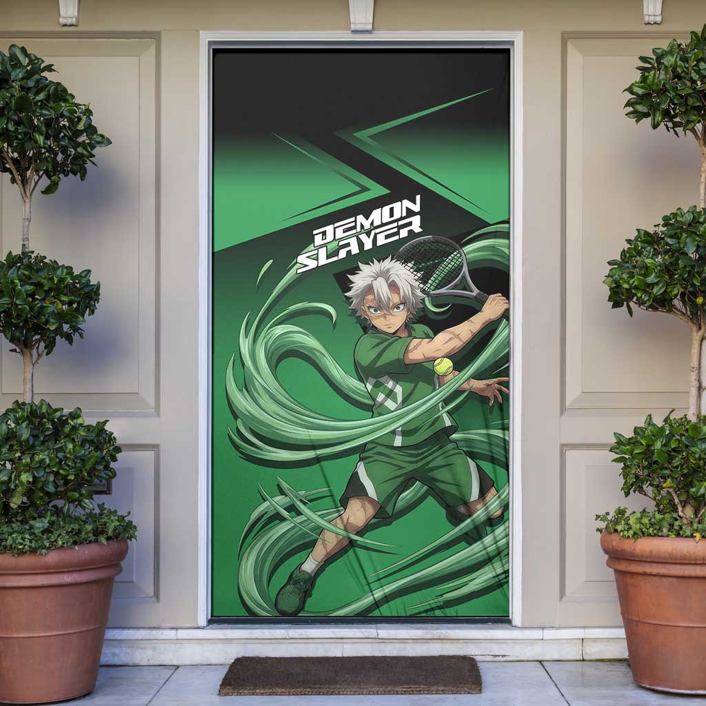 Sanemi Shinazugawa Wind Rally Door Cover Sporty Anime Mashup Style