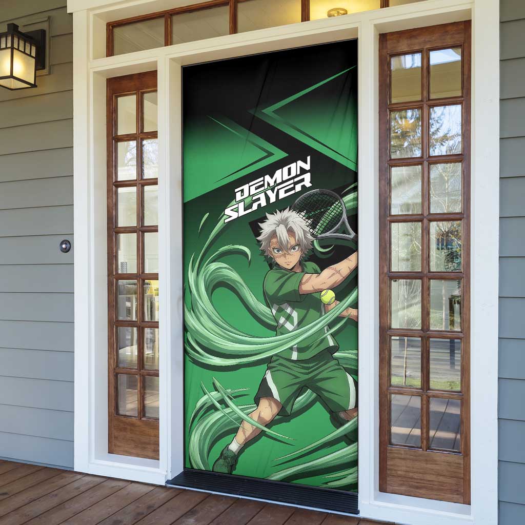 Sanemi Shinazugawa Wind Rally Door Cover Sporty Anime Mashup Style