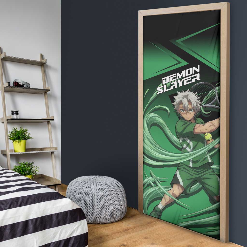 Sanemi Shinazugawa Wind Rally Door Cover Sporty Anime Mashup Style
