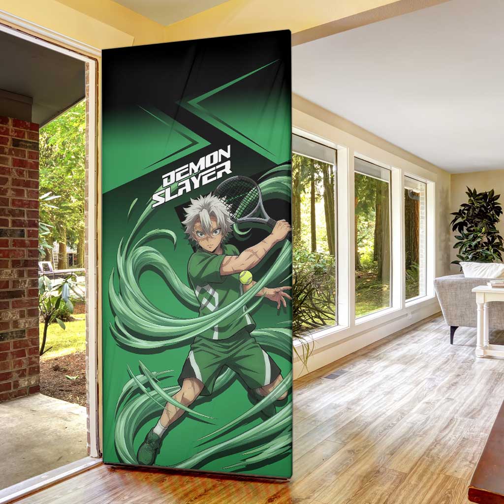 Sanemi Shinazugawa Wind Rally Door Cover Sporty Anime Mashup Style