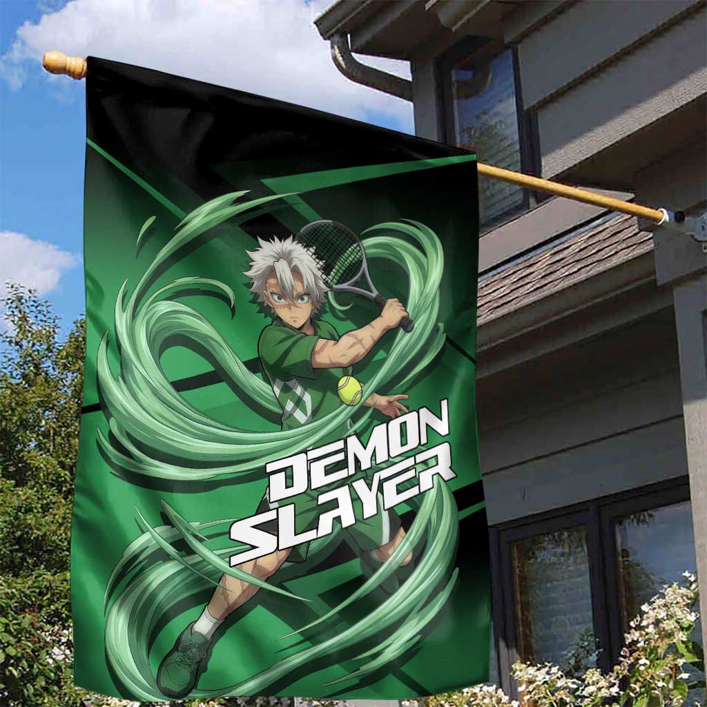 Sanemi Shinazugawa Wind Rally Garden Flag Sporty Anime Mashup Style